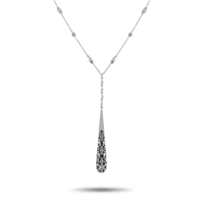 Pasquale Bruni 18k White Gold 3.41ct Diamond Necklace Pb28-020525 In Metallic