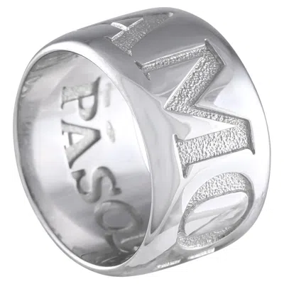 Pre-owned Pasquale Bruni 18k White Gold Amore Band Ring