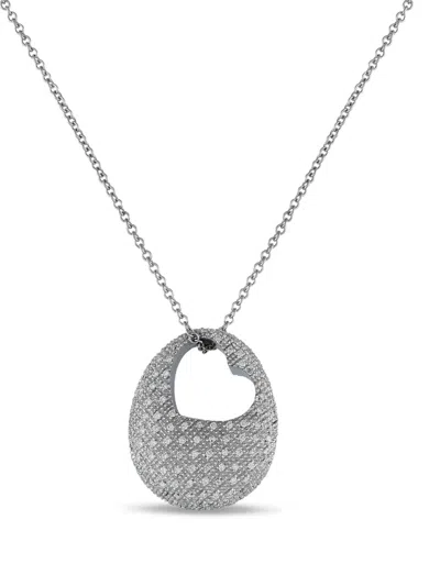 Pre-owned Pasquale Bruni 18k White Gold Diamond Necklace In Silver