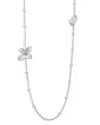 Pasquale Bruni 18k White Gold Giardini Segreti Diamond Flower Opera Necklace, 28.7 In Gold