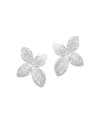 Pasquale Bruni 18k White Gold Giardini Segreti Small Flower Diamond Earrings In White
