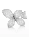 Pasquale Bruni Giardini Secreti 18k White Gold Diamond 5-petal Ring