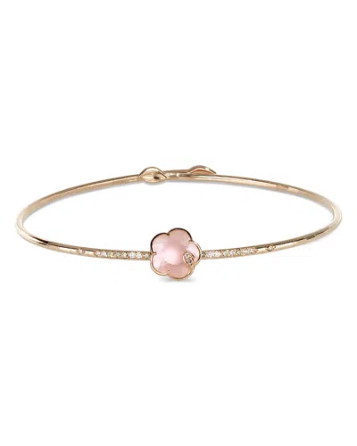 Pasquale Bruni Petit Joli Lunaire 18k Rose Gold Lunar Garden Gem Choker With Diamonds, 0.38 Ct. T. W. In Pink