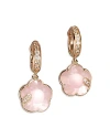 Pasquale Bruni Petit Joli Lunaire 18k Rose Gold Lunar Garden Gem Earrings With Diamonds, 0.30 Ct. T. W. In Pink