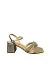 Pasquini Woman  Sandals With Heel In Gold