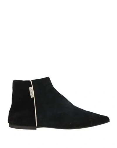 Passion Blanche Woman Ankle Boots Black Size 7 Leather