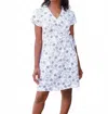 Passion Lilie Carla Organic Cotton Dress In Multi In White