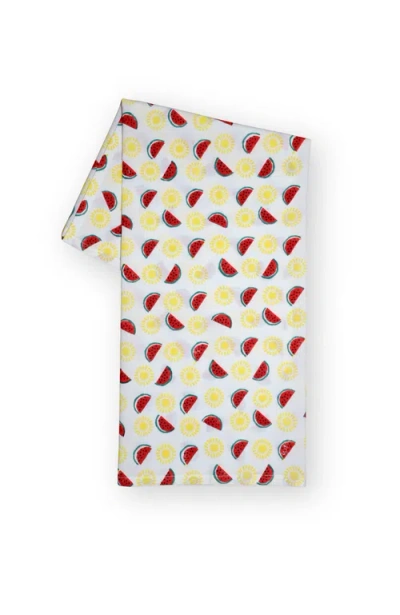 Passion Lilie Watermelon & Sun Cotton Tea Towel In Multi