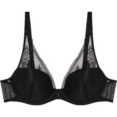 Passionata Maddie Underwire Plunge Bra In Black