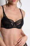 Passionata Rodeo Underwire Demi Bra In Black