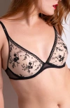 Passionata Suzy Underwire Embroidered Plunge Bra