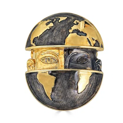 Passionate Protest Collection Women's Black / Gold Earth's Conscience - Pin In Multi