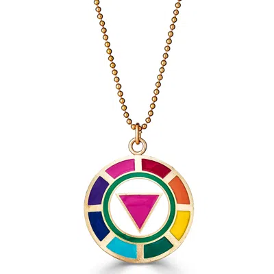 Passionate Protest Collection Women's Gay Pride / Straight Allies - Pendant Large In Multi