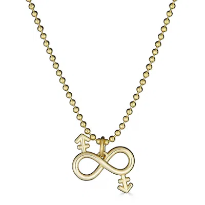 Passionate Protest Collection Women's Gold The Gender Eternity Pendant – Transgender & Transgender