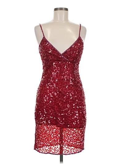 Pre-owned Passport Cocktail Dress In Burgundy