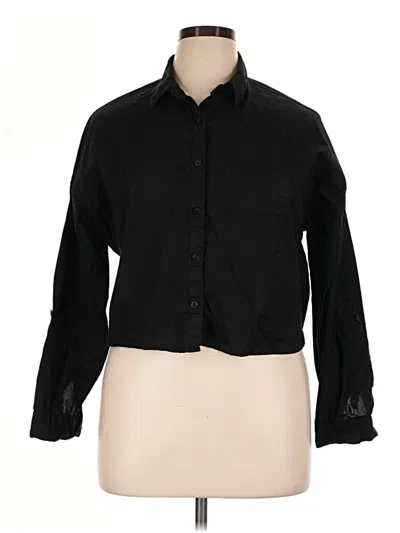 Pre-owned Passport Long Sleeve Button Down Shirt In Black