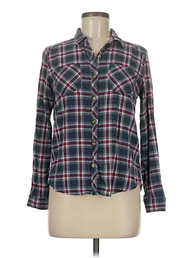 Pre-owned Passport Long Sleeve Button Down Shirt In Blue