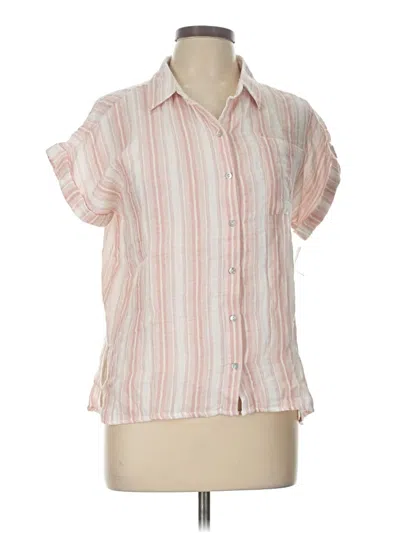 Pre-owned Passport Short Sleeve Blouse In Pink