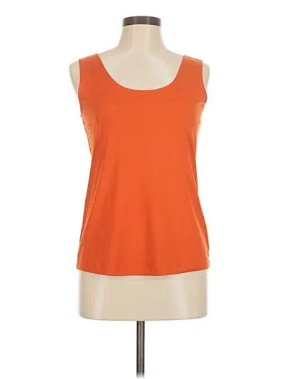 Pre-owned Passport Tank Top Orange Strapless Neckline Tops