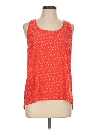 Pre-owned Passport Tank Top Red Halter Neckline Tops