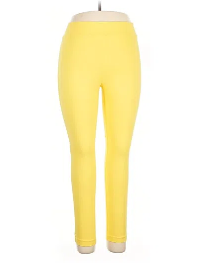 Pre-owned Passports Active Pants In Yellow