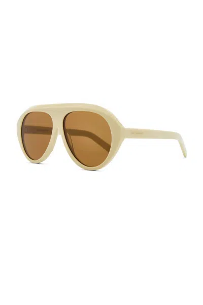 Past Midnight Icon Sunglasses In Ivory In Yellow