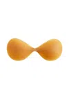 Pasted Nip Women's Strapless Silicone Lift Bra In Med/dark In Orange