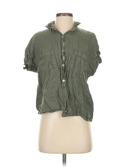 Pre-owned Pastiche Short Sleeve Blouse In Green