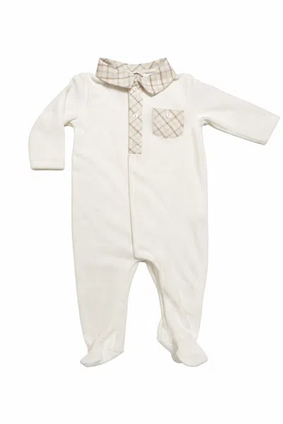 Patachou Kids' Baby Babygrow Jumpsuit In Ecru In White