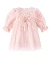 Patachou Baby Bow-detail Tulle Dress In Pink