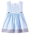 Patachou Baby Cotton Dress In Blue