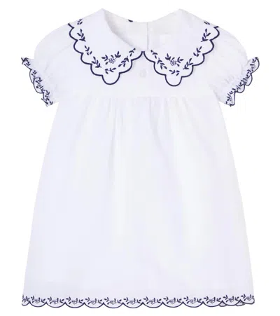 Patachou Kids' Baby Embroidered Cotton Dress In White