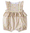 Patachou Baby Floral Cotton Playsuit In Multicoloured