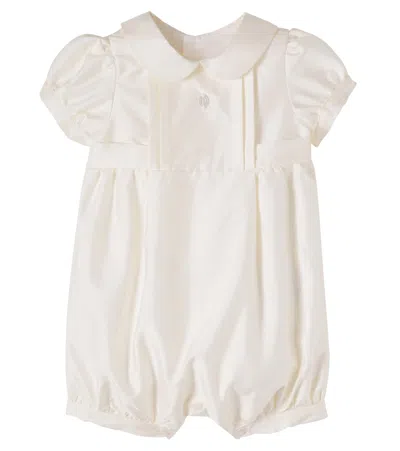 Patachou Baby Satin Onesie In Neutral