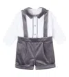 Patachou Baby Shirt And Playsuit Set In Multi