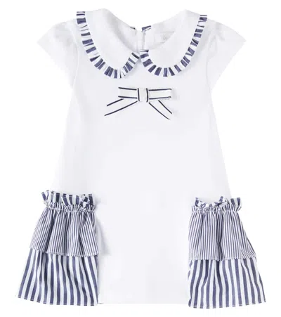 Patachou Baby Kleid Aus Baumwolle In Weiss