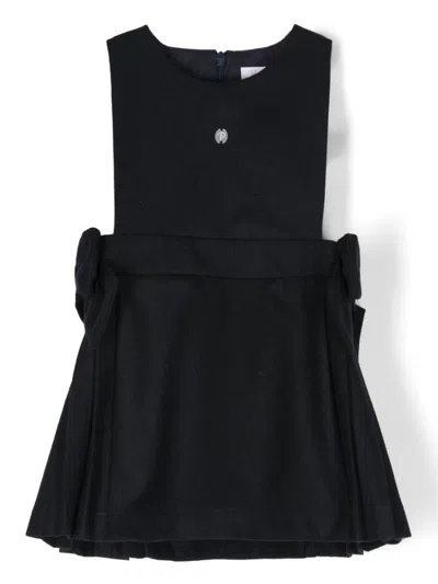 Patachou Babies' Bead-logo Dress In Blue