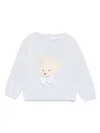 Patachou Bear-motif Sweater In 蓝色