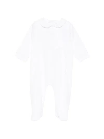 Patachou Babies' Bear-embroidered Pajamas In White