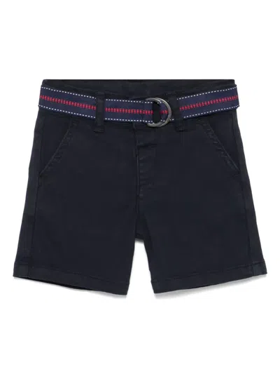 Patachou Babies' Belted Chino Shorts In Blue