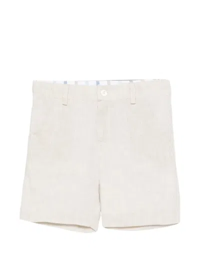 Patachou Babies' Belt-loop Buttoned Shorts In Neutral
