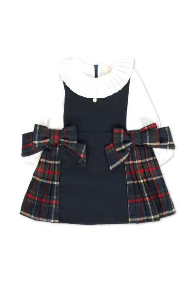 Patachou Blue Dress For Baby Girl With Bow