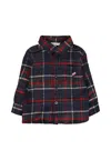 Patachou Blue Shirt For Boy With Patch In Multi