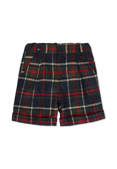 Patachou Blue Shorts For Baby Boy In Animal Print