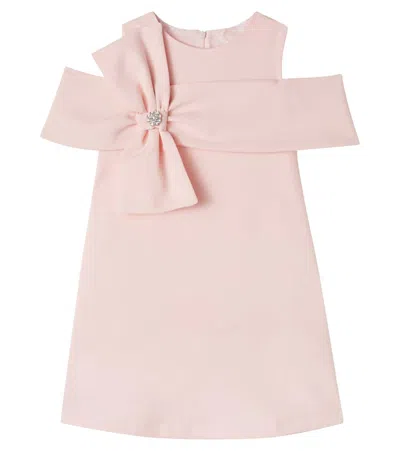 Patachou Kids' Bow-detail Embellished Dress In Pink