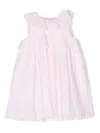 Patachou Bow-detail Pleated Dress In Pink