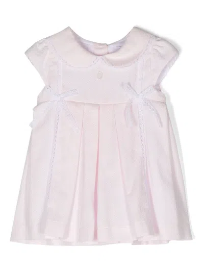 Patachou Babies' Bow-detail Polo Dress In Pink