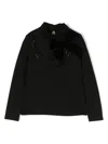Patachou Bow-detail Rhinestone-embellished Blouse In Black