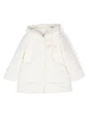 Patachou Bow-detailed Coat In Neutrals