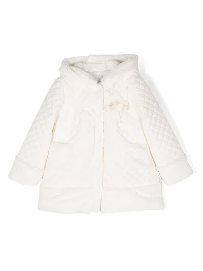 Patachou Kids' Bow-detailed Coat In Neutrals